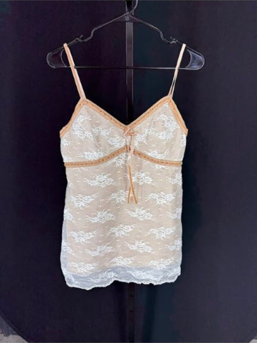 George Vintage Y2K Coquette Lace Camisole Tank